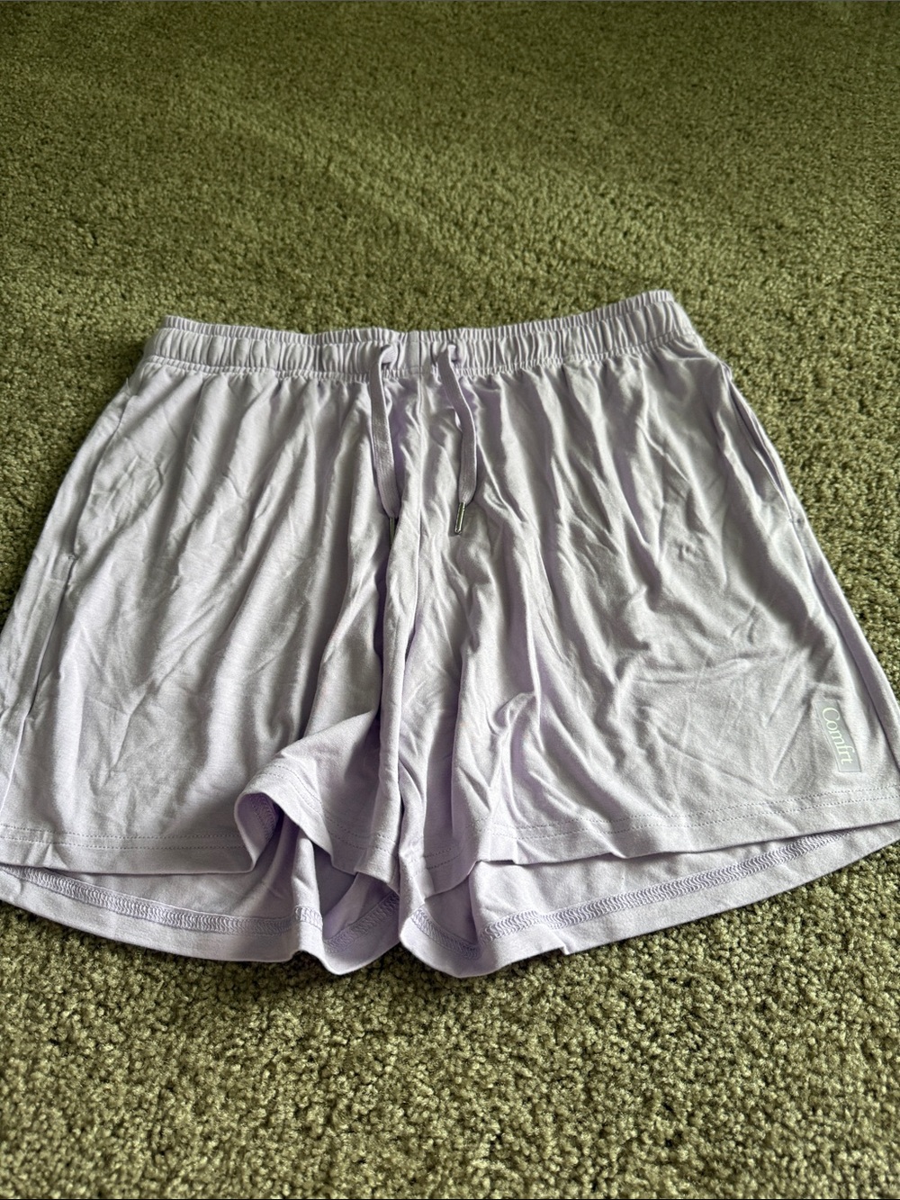 Comfortable Women's Athletic Shorts - Light Lavender